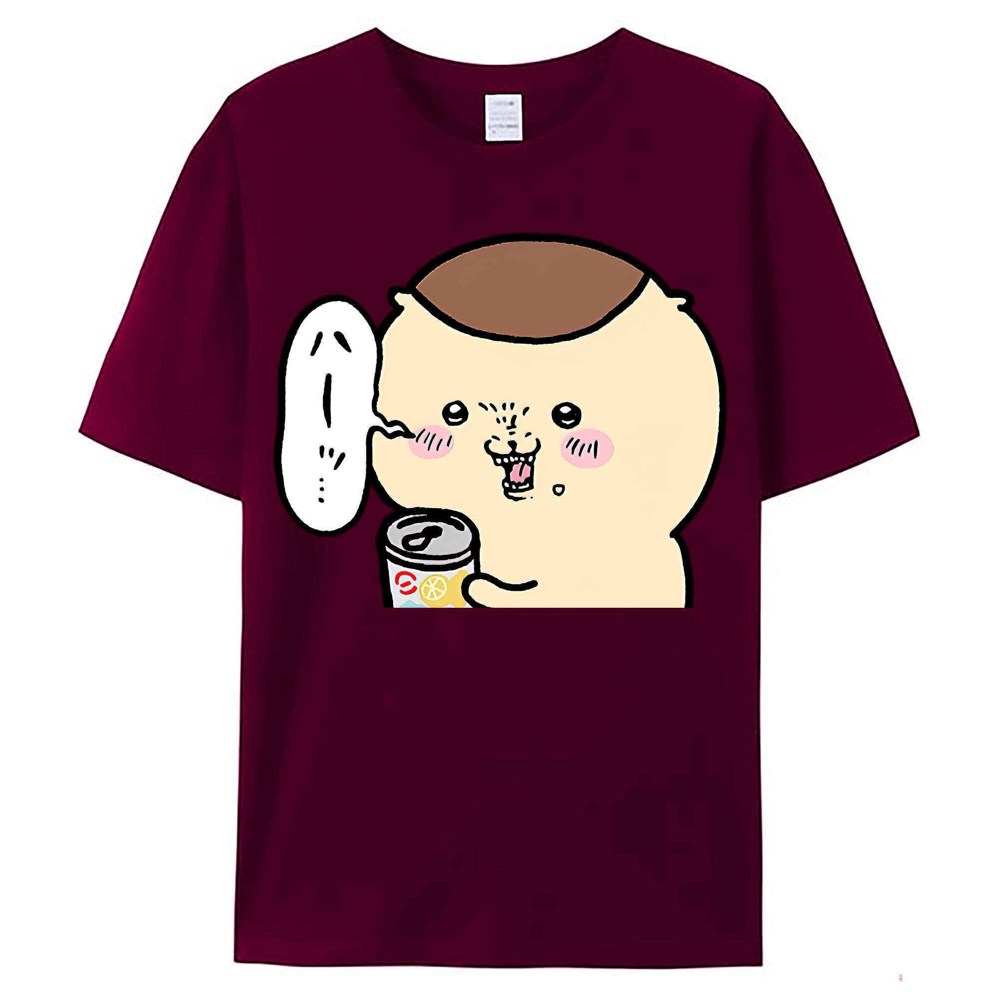 （画像用） ちいかわ くりまんじゅう Chii-kawa kuri manjū レディースカジュアルプリントTシャツ（綿100％）